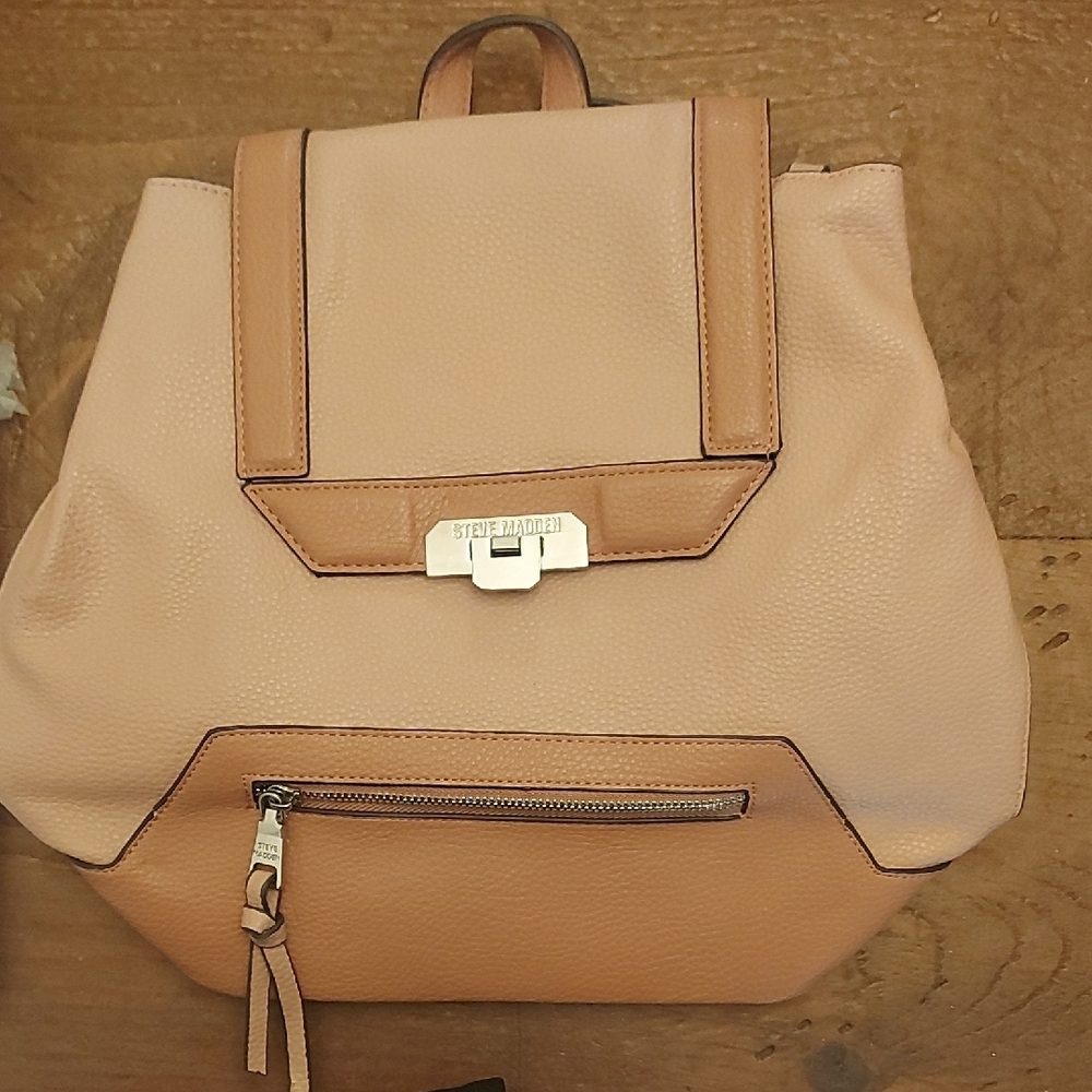 SOLD Steve Madden Tan Backpack